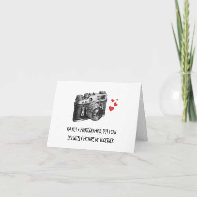 Ich bin kein Fotograf, aber ich kann uns zusammen  Karte (Vorderseite)