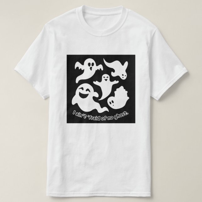 Ich bin kein "Fraid von No Ghost Halloween Iconic  T-Shirt (Design vorne)