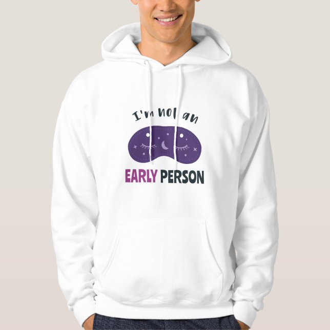 Ich bin kein früherer Mensch Hoodie (Vorderseite)