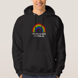 Ich bin kein Geschlecht in einer Person Rainbow Lt Hoodie