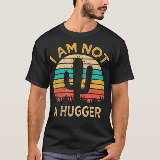 Ich bin kein Hugger Funny Cactus Sarcastic Avoid H T-Shirt