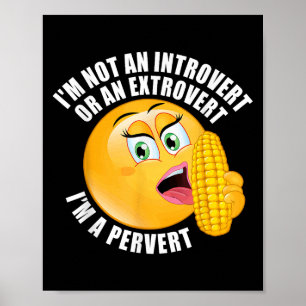 Ich bin kein Introverter oder Extroverter im Perve Poster