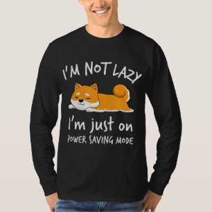 Ich bin kein Lazy Shiba Inu Loafer Dog T-Shirt