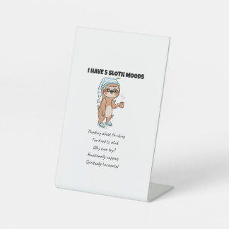 Ich bin kein Lazy Sloth Chill Sprichwort Sockelschild