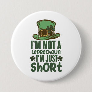 Ich bin kein Leprechaun, ich bin nur klein St. Pat Button