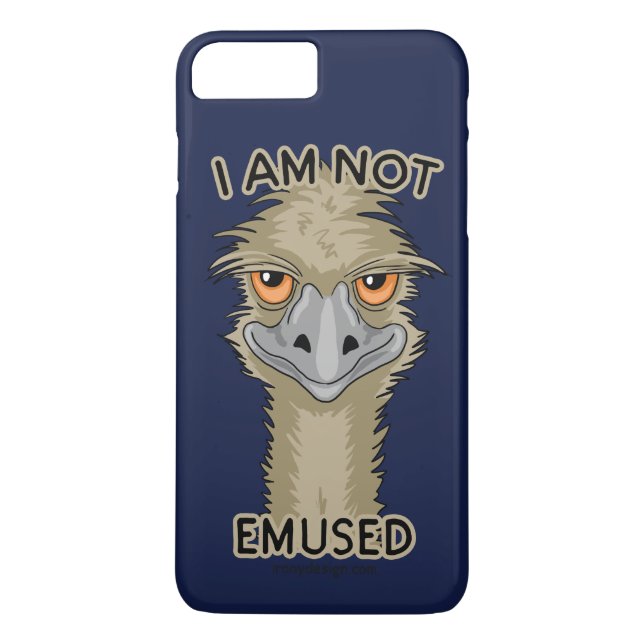 Ich bin kein lustiger Emu Pun Case-Mate iPhone Hülle (Rückseite)