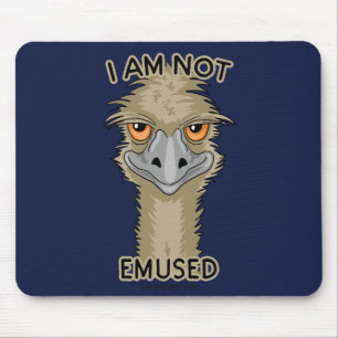Ich bin kein lustiger Emu Pun Mousepad