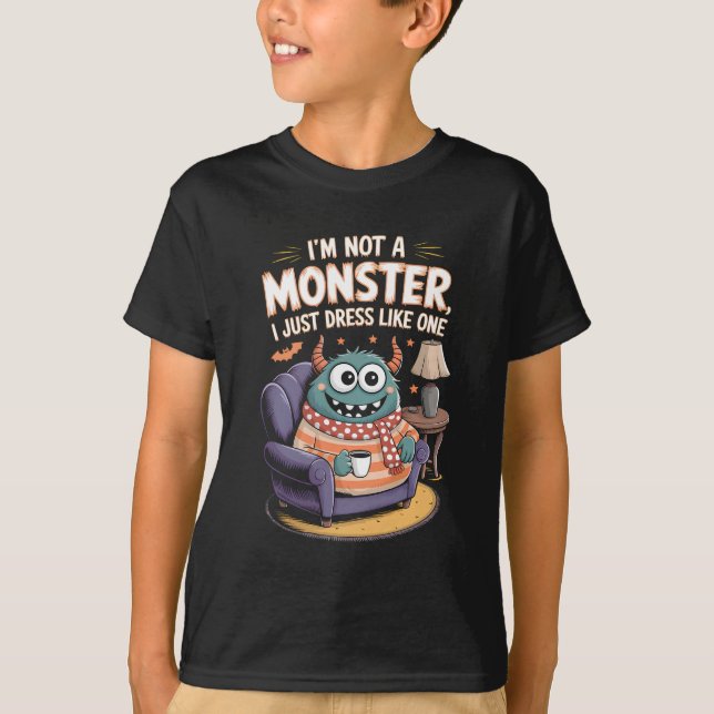 Ich bin kein Monster, das ich nur wie ein Hallowee T-Shirt (Vorderseite)