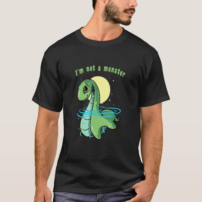 Ich bin kein Monster Nessie Loch Ness Monster Folk T-Shirt (Vorderseite)