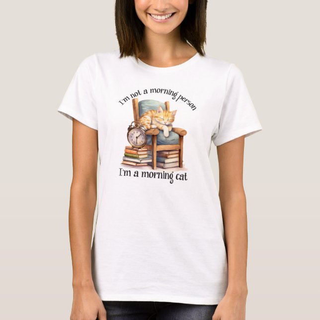 Ich bin kein Morgen T-Shirt (Vorderseite)