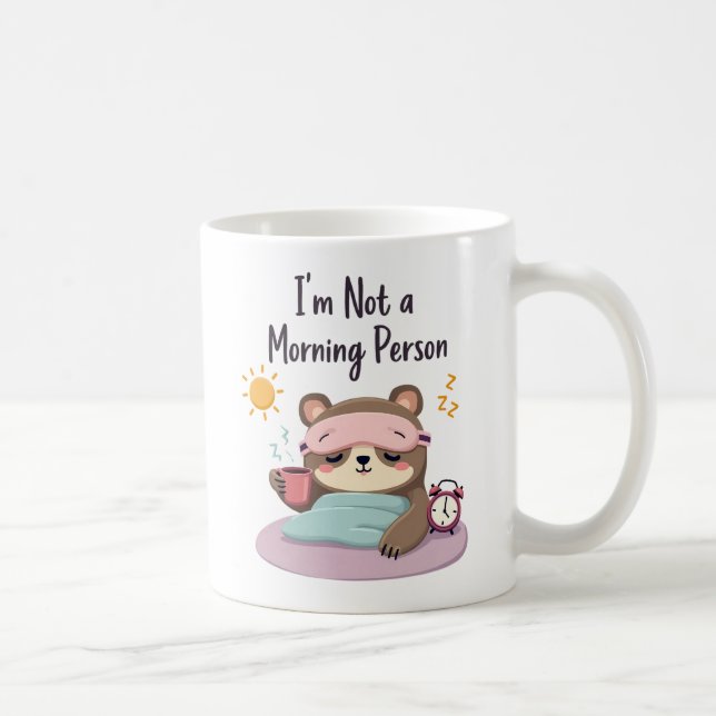 Ich bin kein Morgenmensch Kaffeetasse (Rechts)