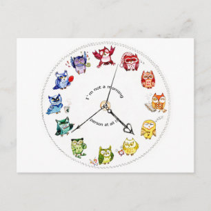 Ich bin kein Morgenmensch Postkarte