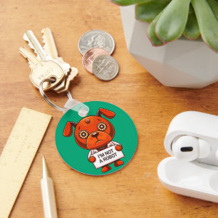 Ich bin kein niedlicher Roboter Schlüsselanhänger