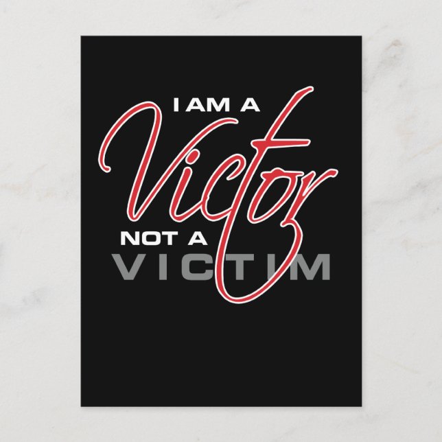Ich bin kein Opfer - Osteen Postkarte (Vorderseite)