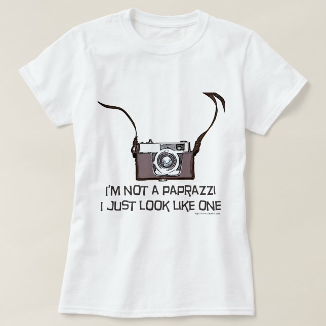 Ich bin kein Paparazzi T-Shirt (Design vorne)