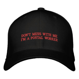 ICH BIN KEIN POSTARTER. BESTICKTE BASEBALLKAPPE