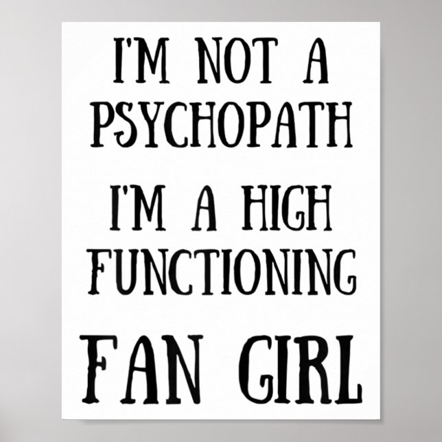 Ich bin kein Psychopath, ein hochfunktionierendes  Poster (Vorne)