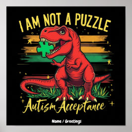 Ich bin kein Puzzle: Akzeptanz von Autismus wird g Poster
