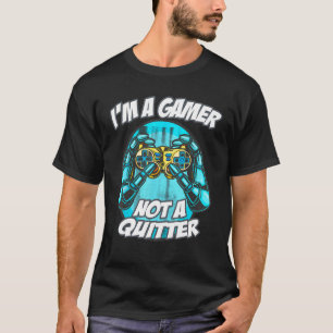 Ich bin kein Quitter Sprichwort Nerd Geek Graphi T-Shirt