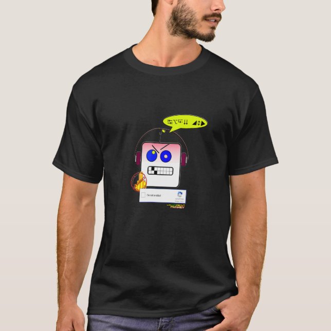 Ich bin kein Roboter, der CAPTCHA T-Shirt (Vorderseite)