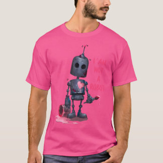 ICH bin kein Roboter Grau mit Computer Internet T-Shirt