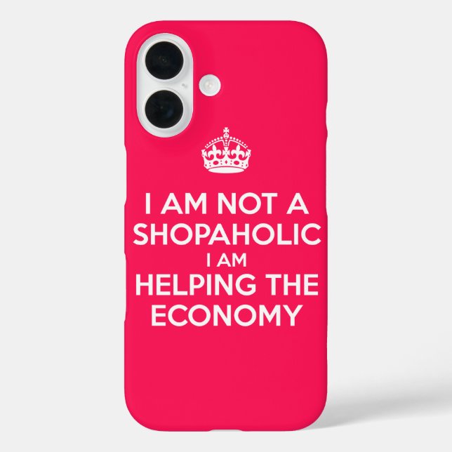 Ich bin kein Shopaholiker Case-Mate iPhone Hülle (Rückseite)