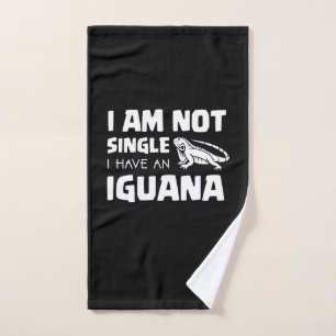 Ich bin kein Single Ich habe eine Iguana Handtuch