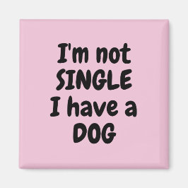 Ich bin kein Single Square Magnet