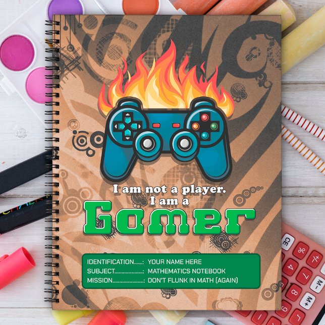 Ich bin kein Spieler, ich bin ein Gamer-Controller Notizbuch (Von Creator hochgeladen)