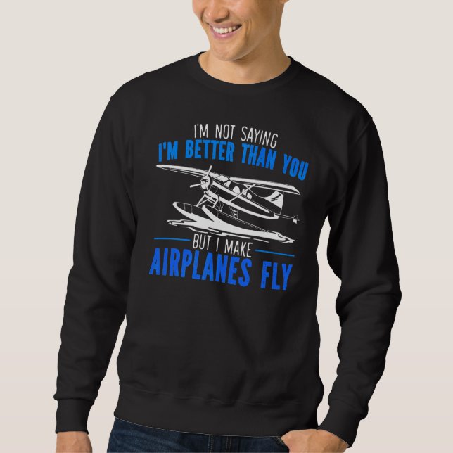 Ich bin kein Sprichwort, dass ich besser bin als d Sweatshirt (Vorderseite)
