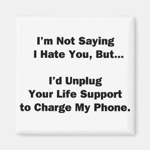 Ich bin kein Sprichwort, dass ich dich hasse.. Magnet