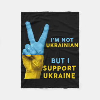 Ich bin kein Ukrainer, aber ich unterstütze die Uk Fleecedecke