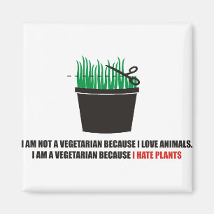 Ich bin kein Vegetarier, weil ich Tiere Liebe Magnet