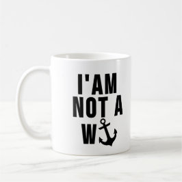 Ich bin kein Wanker - britisches Sprichwort Kaffeetasse