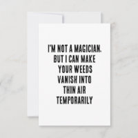 Ich bin kein Zauberer, aber ich kann Ihre Unkraut-