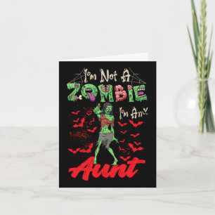 Ich bin kein Zombie, ich bin ein Tante Halloween F Karte