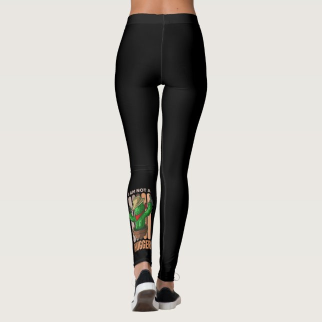 Ich bin keine hässliche, sarkastische Cowboy-Leggi Leggings (Rückseite)