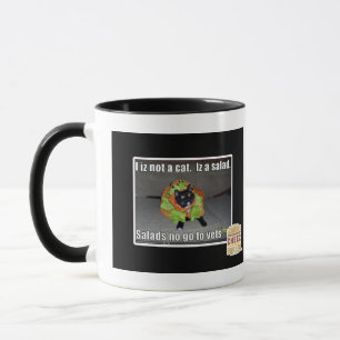 Ich bin keine Katze. Iz ein Salat. Tasse