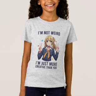 Ich bin keine komische Anime Girls Grafik T-Shirt