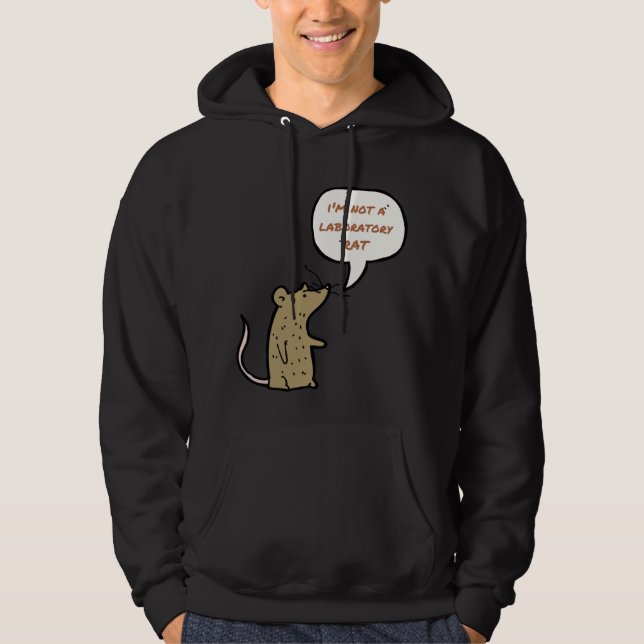 Ich bin keine Laborratte Hoodie (Vorderseite)