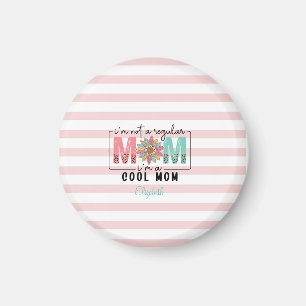 Ich bin keine normale Mama Pinke Streifen  Magnet