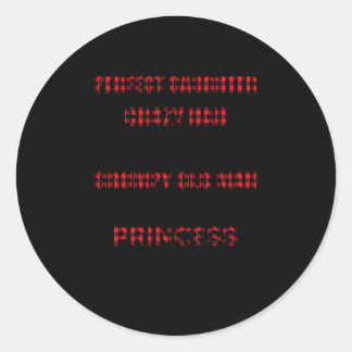 Ich bin keine perfekte Tochter, aber meine verrück Runder Aufkleber