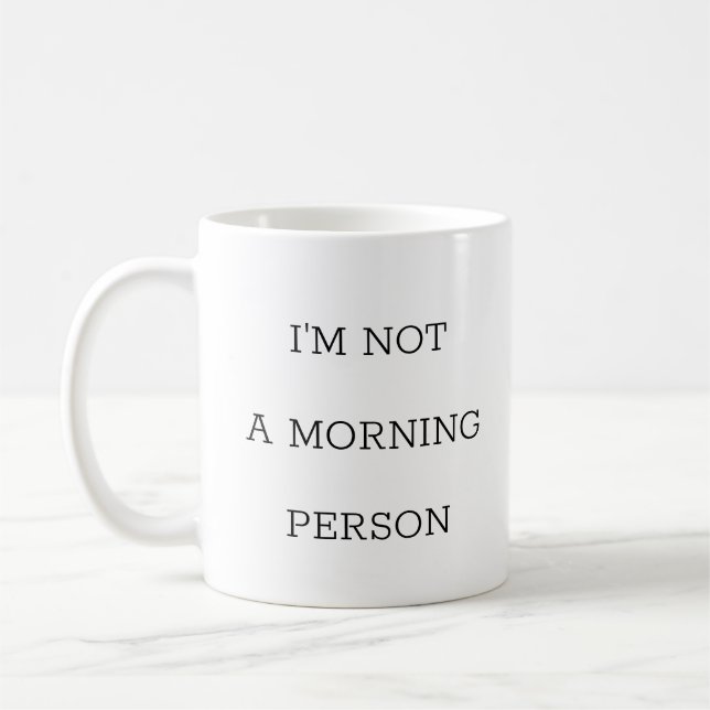 Ich bin keine sonnige Kaffeepause-Tasse Kaffeetasse (Links)