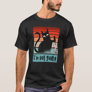 Ich bin keine unschuldige Katze mit Messer Funny H T-Shirt