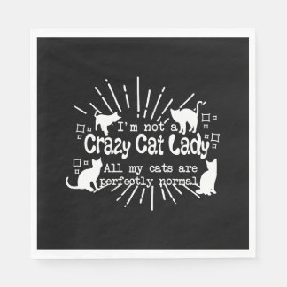 Ich bin keine verrückte Cat Lady Serviette