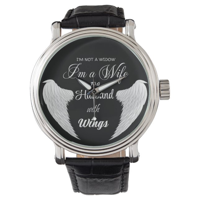 Ich bin keine Witwe Ich bin eine Ehefrau zu einem  Armbanduhr (Vorderseite)