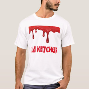 Ich bin Ketchup - Funny Ketchup Spill Lazy Hallowe T-Shirt