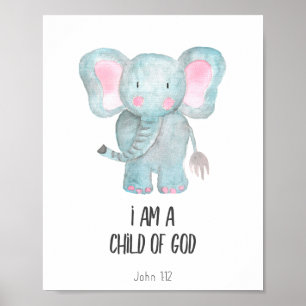 Ich bin Kind der Bibel Verse Kinder Dekoration