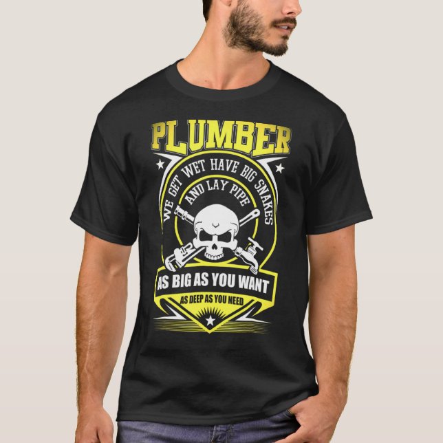 Ich bin Klempner, den ich ablegen kann T-Shirt (Vorderseite)