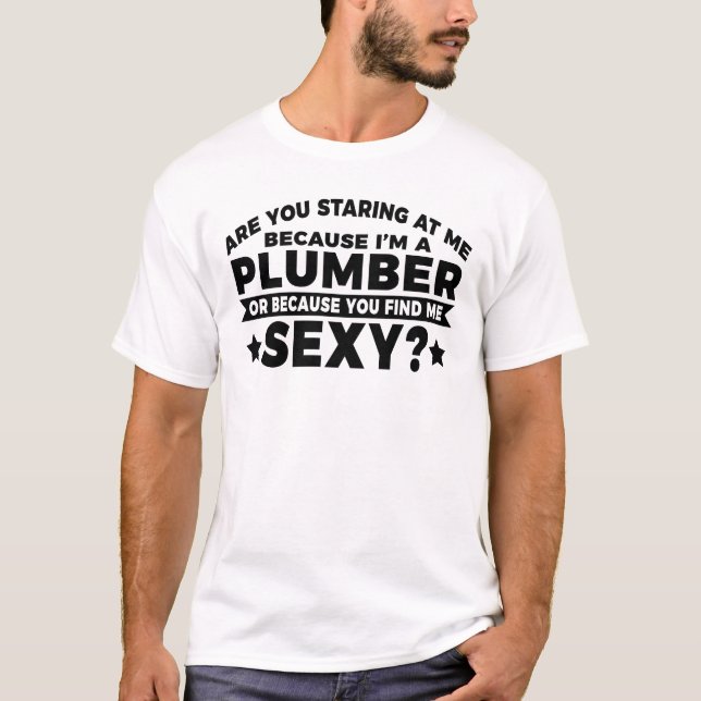 Ich bin Klempner Klempner Service Wasser Stich Pip T-Shirt (Vorderseite)